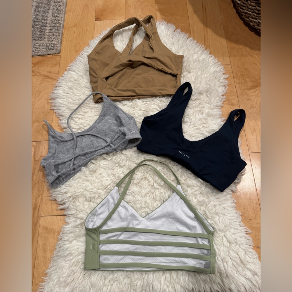 KAMO fitness AOXJOX INGIA DANSYU Amazon bundle of strappy sports bras size small